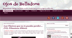 Desktop Screenshot of ojosdebelladona.com